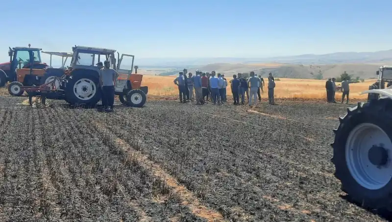 Yozgat’ta 100 Dönüm Ekili Alan Alev Alev Yandı: Tarımda Büyük Kayıp!