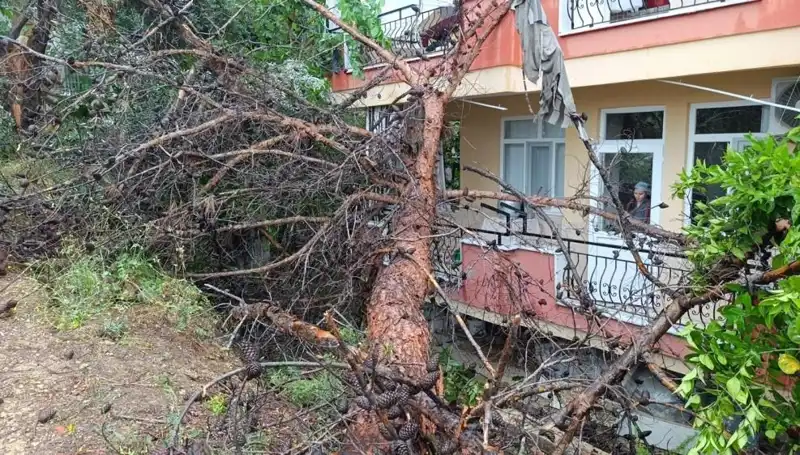 İstanbul'da Fırtına Sebebiyle Bina Çöktü: Tehlike Çanları Çaldı