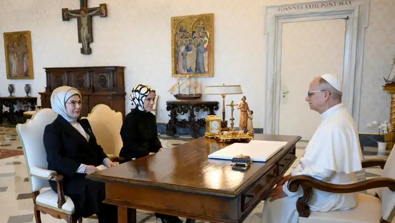 Emine Erdoğan ve Papa Leo: Gazze Krizi Üzerine Önemli Görüşme