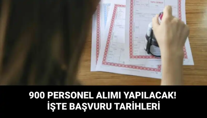 Tapu ve Kadastro Genel Müdürlüğü 900 Sözleşmeli Personele İhtiyaç Duyuyor