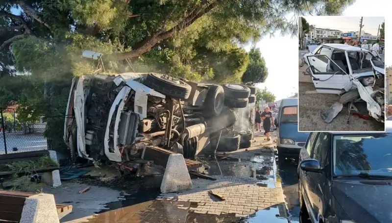 Freni Patlayan Kamyon, İstanbul Trafiğini Karıştırdı: Otomobillere Çarptı!