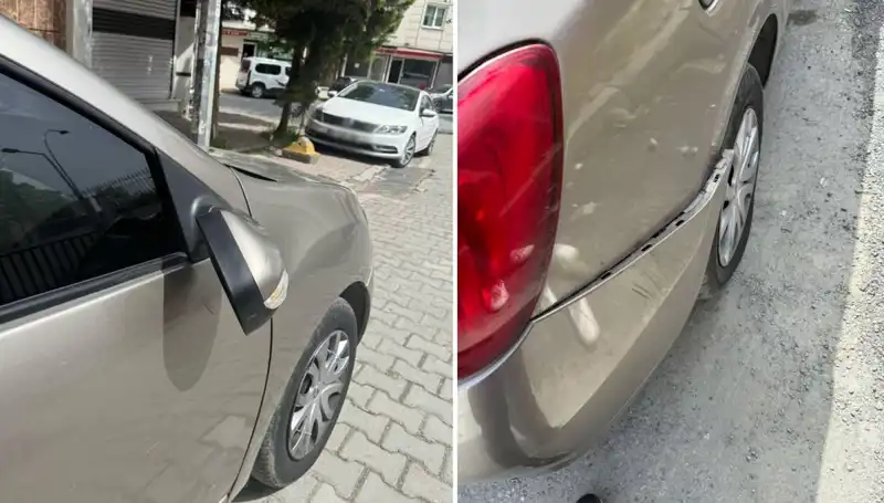 Motosikletli Maganda, Otomobil Aynamı Kırıp Kavga Çağrısında Bulundu!